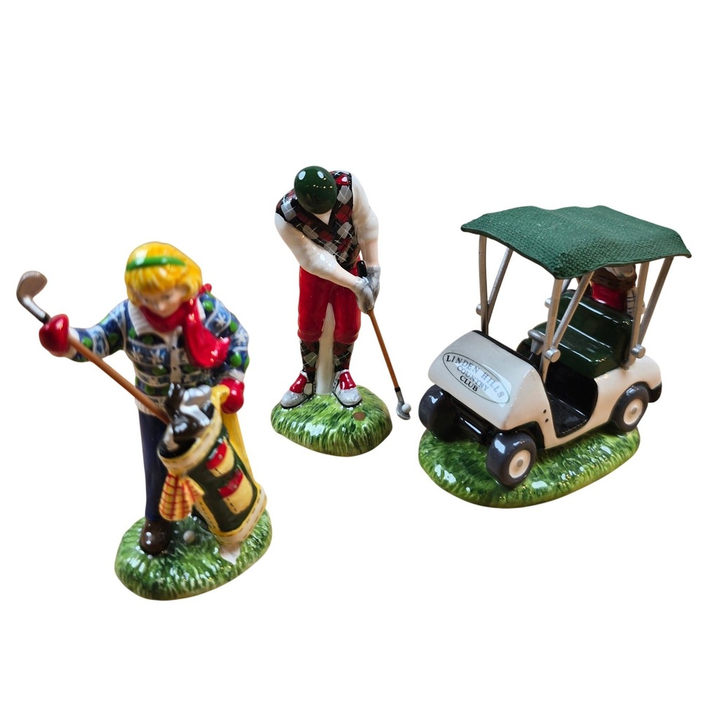 Department 56 Original Snow Village FIRST ROUND OF THE YEAR Golf #54936
